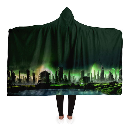 Apocalyptic Planet Hooded Blanket