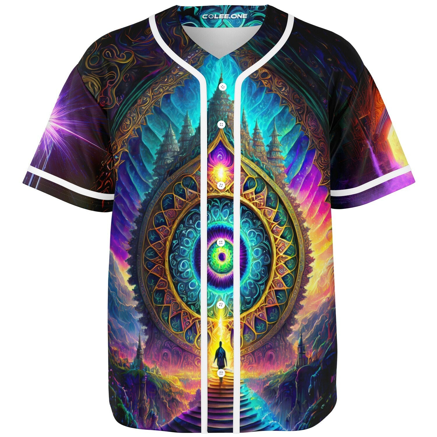 Our Dreamscape Jersey, front view, Colee.One festival apparel