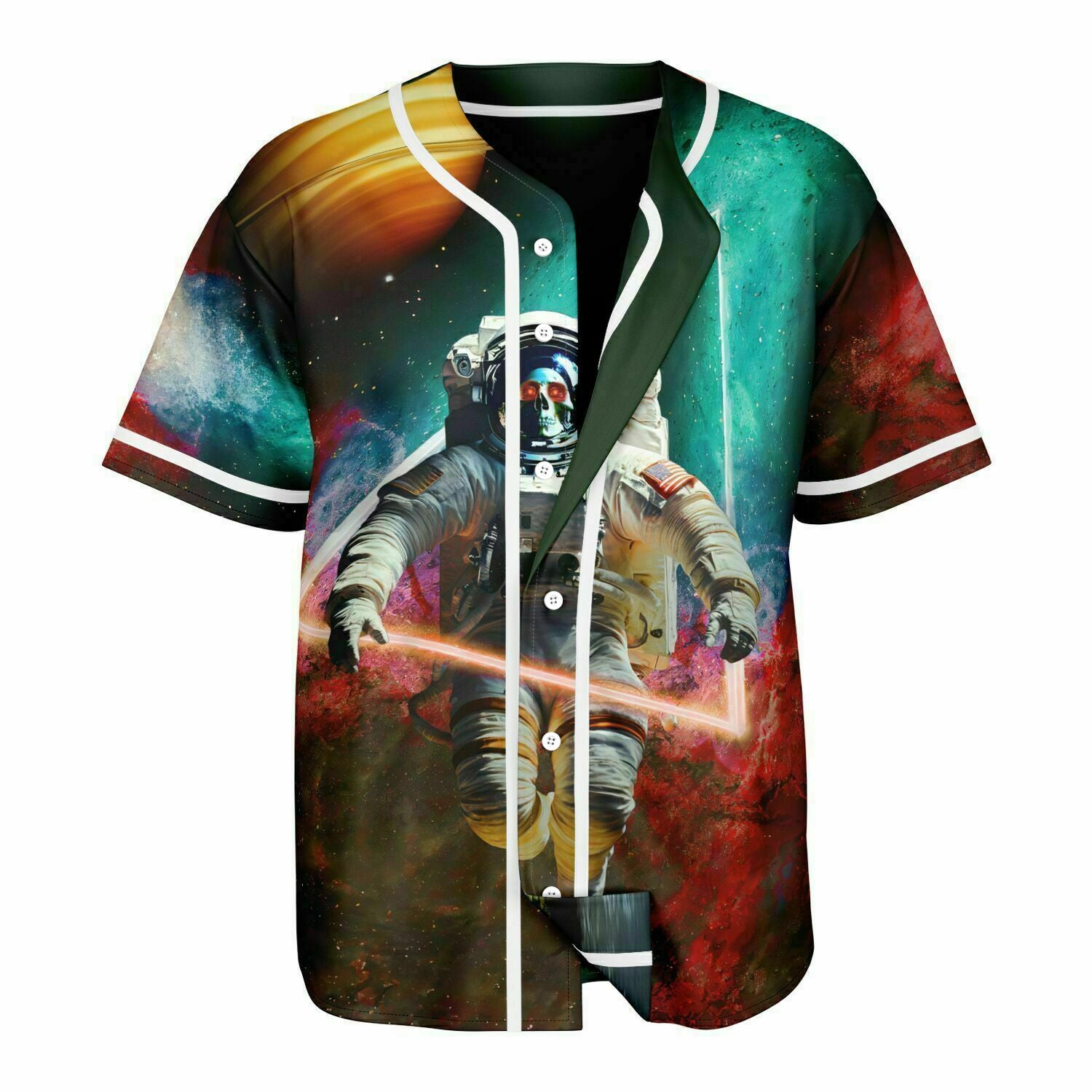 Reversible Astronaut-Apocalyptic Planet Jersey, front view, Colee.One festival apparel