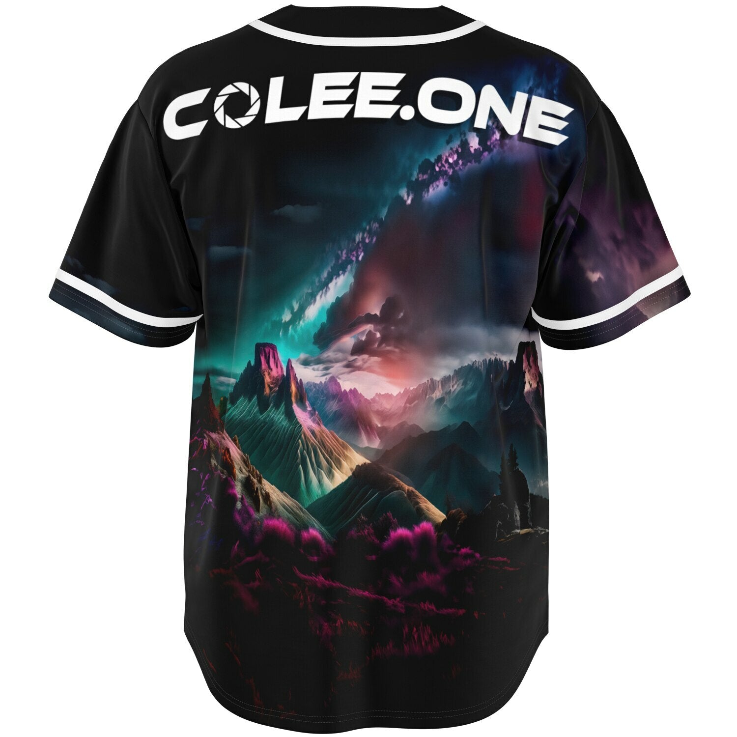 Serene Mountain Scape Jersey - Colee.One Edition, back view, Colee.One festival apparel